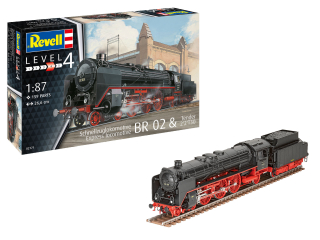 lokomotiva Schnellzuglok BR02 mit Tender 2'2' T30 (1:87) Revell 02171
